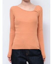 LAGUNAMOON | アシンメトリータックニットプルオーバー(ニット/セーター)