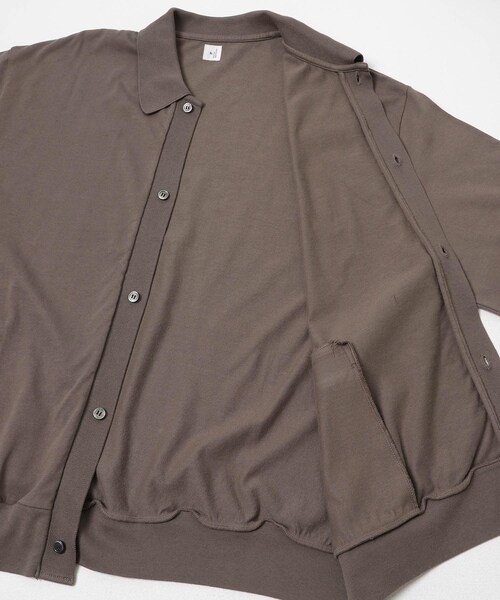 URBAN RESEARCH（アーバンリサーチ）の「blurhmsROOTSTOCK　CLASSIC COLLARED CARDIGAN（カーディガン/ボレロ・メンズ・BLACK/DarkGrey・3/4）」の14枚目の写真
