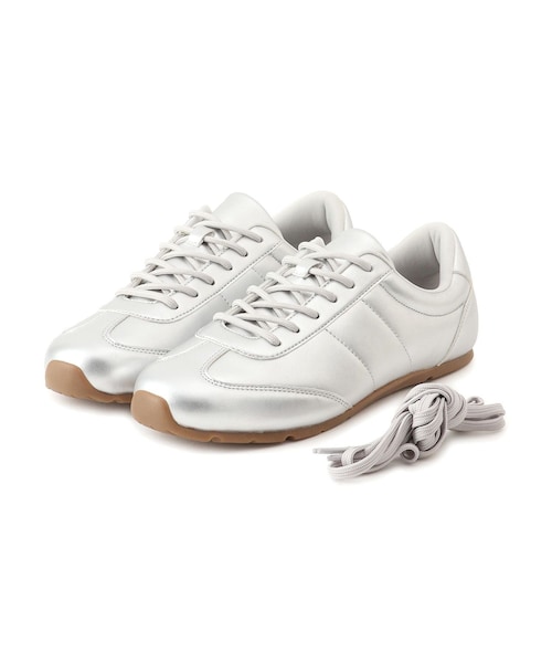 ROPE' PICNIC（ロペピクニック）の「シルバー＆スエードライクフラットスニーカー（スニーカー・レディース・ブラック/ダークブラウン/シルバー・23.0/24.0/25.0）」の22枚目の写真