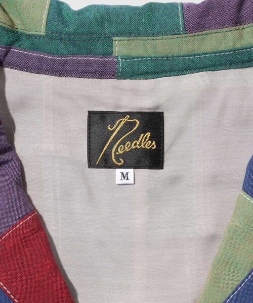ADAM ET ROPE'(アダムエロペ)の「【NEEDLES/ニードルス】3B Jacket - Cotton Oxford Patchwork(その他アウター・メンズ・ネイビー系・M/S)」の10枚目の写真