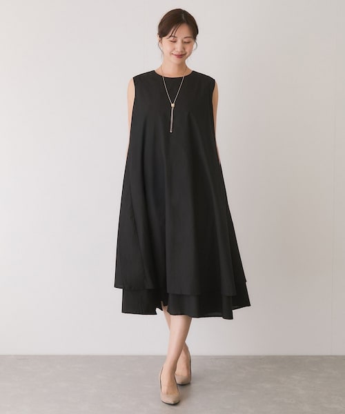 Jayro(ジャイロ)の「ノースリーブワンピース(ワンピース・レディース・ブラック/ネイビー/ブルー/オレンジ/イエロー・F)」の1枚目の写真