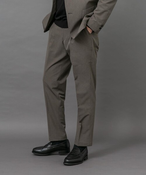 URBAN RESEARCH DOORS（アーバンリサーチドアーズ）の「LIFE STYLE TAILOR　4WAYストレッチメランジパンツ（スラックス・メンズ・NAVY/BROWN/SAGE KHAKI・S/M/L/XL）」の18枚目の写真