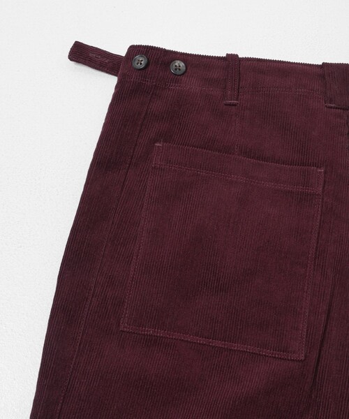 THE GOODLAND MARKET（ザグッドランドマーケット）の「cwtch　CORDUROY WIDE PANTS（その他パンツ・レディース・IVORY/NAVY/BORDEAUX・1/2）」の17枚目の写真