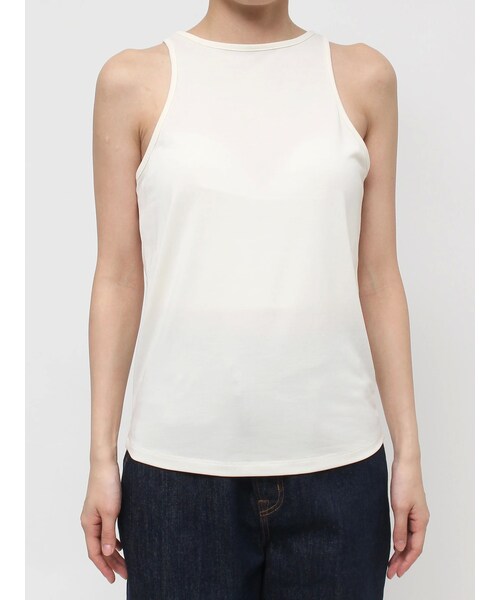 LAGUNAMOON（ラグナムーン）の「アメスリカットタンクトップス（Tシャツ/カットソー・レディース・アイボリー/ブラック/ブラウン・F）」の2枚目の写真