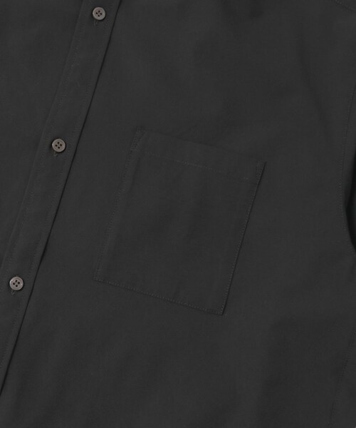 URBAN RESEARCH ROSSO（アーバンリサーチロッソ）の「『XLサイズあり』マイクロサッカーバンドカラー半袖シャツ（シャツ/ブラウス・メンズ・BLACK/NAVY/CHARCOAL/DARK BROWN・S/M/L/XL）」の14枚目の写真