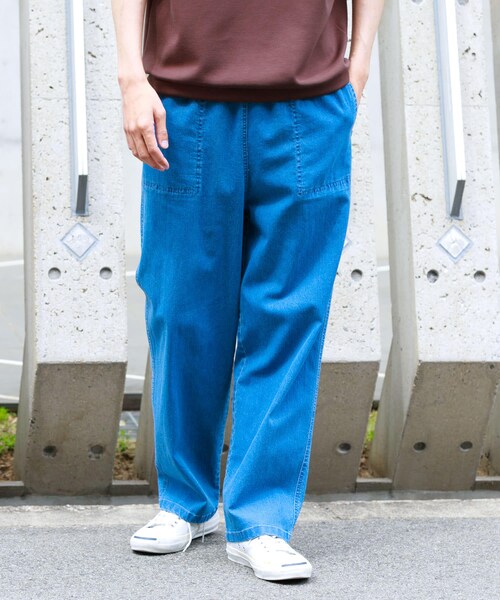 URBAN RESEARCH Sonny Label（アーバンリサーチサニーレーベル）の「接触冷感デニムイージーパンツ（デニムパンツ・メンズ・ブラック/インディゴ/ライトインディゴ・M/L）」の19枚目の写真