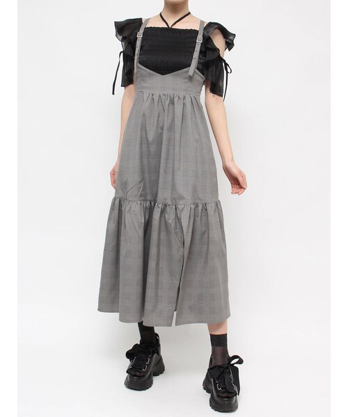 EATME（イートミー）の「コルセットデザインジャンスカ（ジャンパースカート・レディース・アイボリー/ブラック/ミックス・S/M）」の20枚目の写真