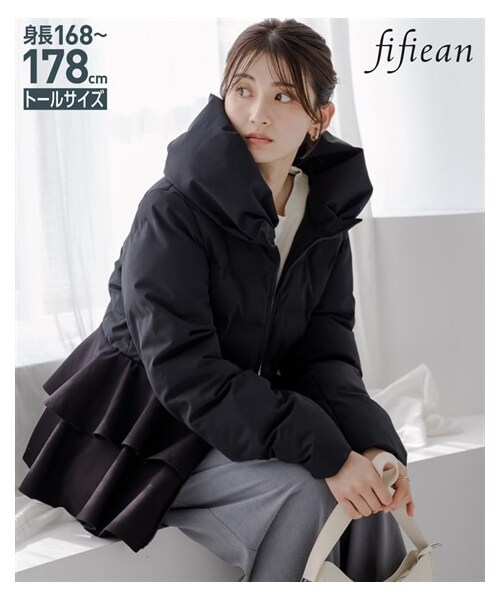 nissen（ニッセン）の「高身長 ペプラムデザインファイバーダウン