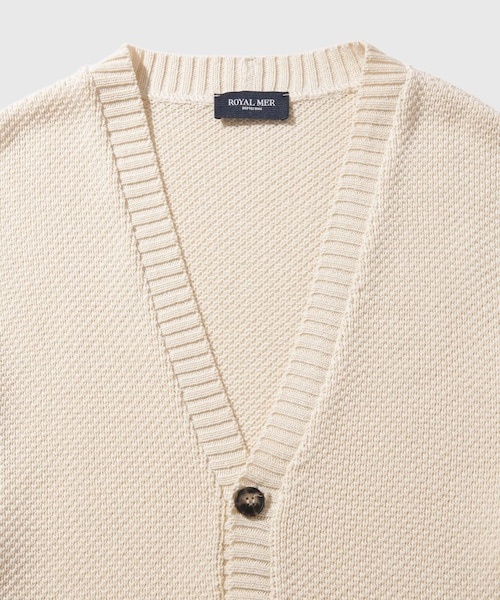 ADAM ET ROPE'(アダムエロペ)の「【ROYAL MER for WILD LIFE TAILOR】EX EVAN(カーディガン/ボレロ・メンズ・キナリ/ネイビー・L/M)」の10枚目の写真
