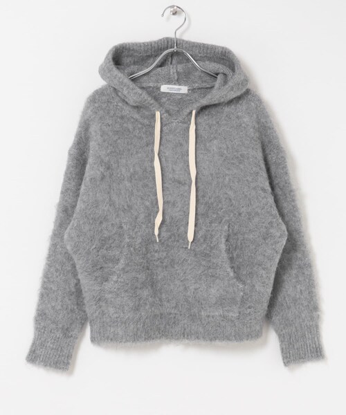 URBAN RESEARCH Sonny Label（アーバンリサーチサニーレーベル）の「フーディシャギーニットプルオーバー（ニット/セーター・レディース・グレー/ブラウン/ネイビー・Free）」の11枚目の写真