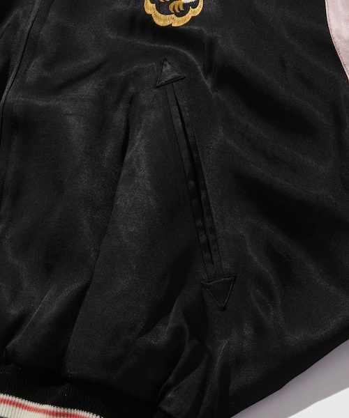 ADAM ET ROPE'（アダムエロペ）の「【DAIRIKU/ダイリク】Tiger&Hawk Big Sleeve Ska Jumper（スタジャン・メンズ・ネイビー/ピンク・L/M/S）」の18枚目の写真