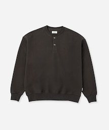 Saturdays NYC | Bowery Henley Neck Sweatshirt(スウェット)
