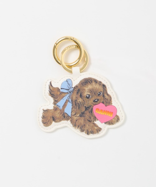 GANNI　Dog Keyring