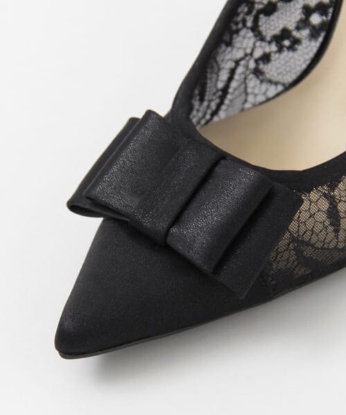 SENSE OF PLACE by URBAN RESEARCH（センスオブプレイスバイアーバンリサーチ）の「レースリボンパンプス（ドレスシューズ・レディース・BEIGE/BLACK・36/37/38）」の9枚目の写真