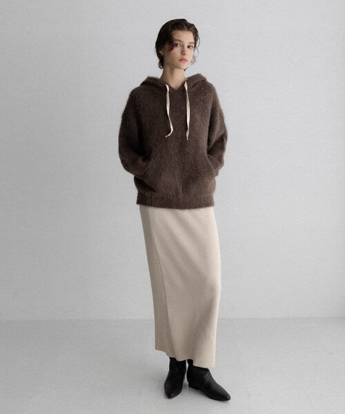 URBAN RESEARCH Sonny Label（アーバンリサーチサニーレーベル）の「フーディシャギーニットプルオーバー（ニット/セーター・レディース・グレー/ブラウン/ネイビー・Free）」の18枚目の写真