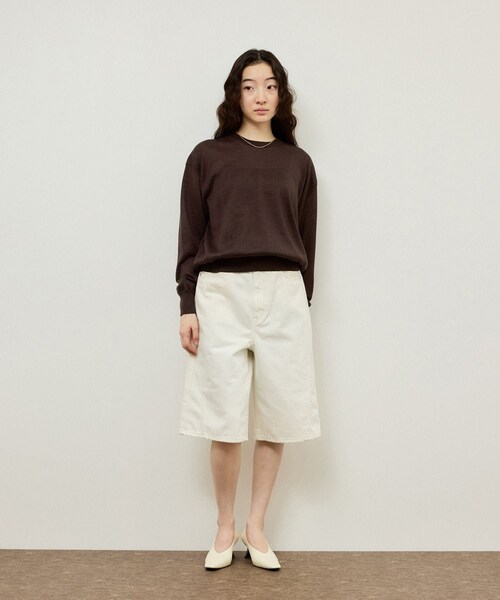ADAM ET ROPE'(アダムエロペ)の「【BATONER for ADAM ET ROPE'】別注CHOMA CREW NECK(Tシャツ/カットソー・レディース・ブラウン/ピンク系・2)」の8枚目の写真