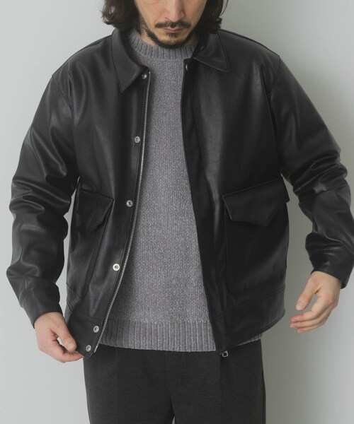 ITEMS URBANRESEARCH（アイテムズ アーバンリサーチ）の「F.L. A-2 フライトジャケット（その他アウター・メンズ・BLK/OLV/D.BRN・M/L）」の11枚目の写真