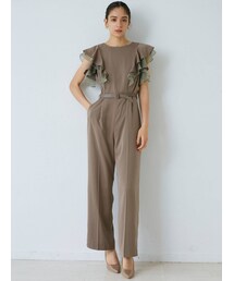LAGUNAMOON | LADYショルダーラッフルコンビネゾン(パンツドレス)