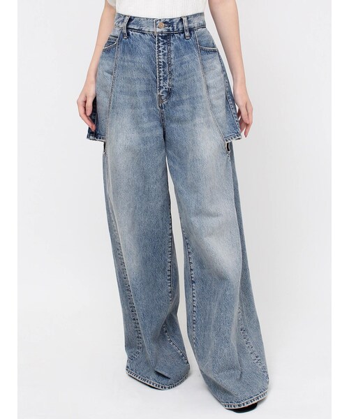 Ungrid（アングリッド）の「【Htage】サイドデザインルーズデニム（その他・レディース・ブルー・24ｲﾝﾁ/25ｲﾝﾁ/26ｲﾝﾁ）」の7枚目の写真