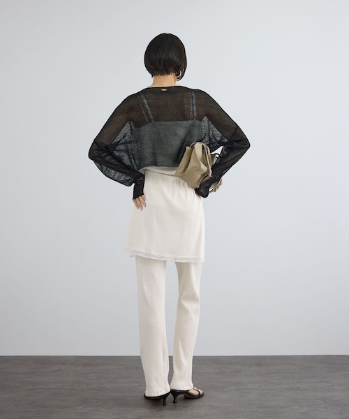 ADAM ET ROPE'（アダムエロペ）の「【Angie La La for SALON】GENTLE intimate レギンススカート（その他パンツ・レディース・チャコール/ホワイト・F）」の19枚目の写真