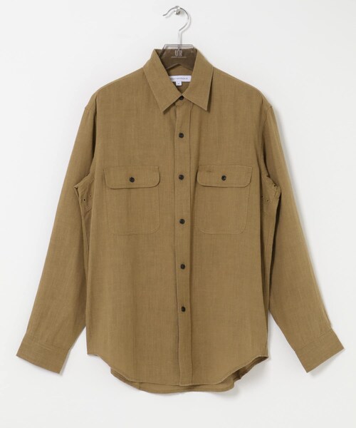 URBAN RESEARCH（アーバンリサーチ）の「SANDWASH LINEN WORK SHIRTS（シャツ/ブラウス・メンズ・WHITE/BLACK/BROWN/NAVY・M/L）」の12枚目の写真
