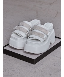 GYDA | Thick sole bijouストラップサンダル(サンダル)