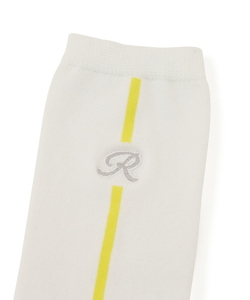 ROPE'（ロペ）の「【抗菌防臭】ライン使いハイソックス（ソックス/靴下・レディース・ブラック/ブラック系/ホワイト/ホワイト系・F）」の12枚目の写真