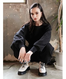 EVRIS | ショートスウェットトップス【セットアップ着用可能】(スウェット)