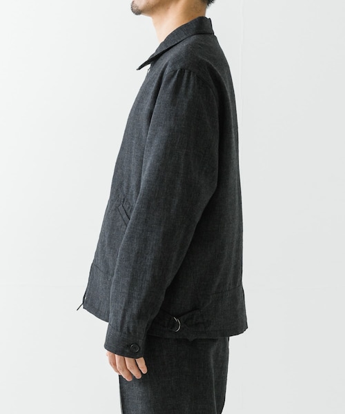 URBAN RESEARCH（アーバンリサーチ）の「LINEN PIN HEAD SPORTS JACKET（ブルゾン・メンズ・TAUPE/BLACK・M/L）」の13枚目の写真