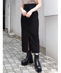 MURUA | ベルテッドペンシルスカート(スカート)