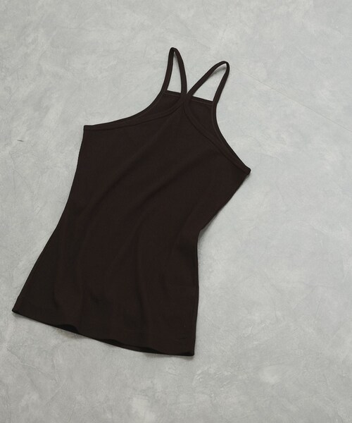 ADAM ET ROPE'(アダムエロペ)の「Mロックホルターキャミ(キャミソール・レディース・ブラック/ホワイト/ダークブラウン・38/F)」の14枚目の写真