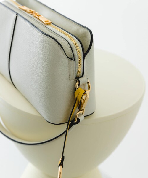 RODE SKO（ロデスコ）の「センターステッチショルダーバッグ（ショルダーバッグ・レディース・BLACK/MILK/ORANGE・one）」の15枚目の写真