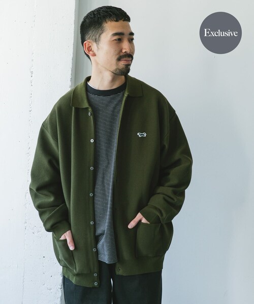 URBAN RESEARCH DOORS(アーバンリサーチドアーズ)の「『別注』PENNYS×DOORS THE FOX シャツカーディガン(カーディガン/ボレロ・メンズ・ORANGE/BEIGE/BLUE/CHARCOAL/KHAKI・M/L/XL)」の3枚目の写真