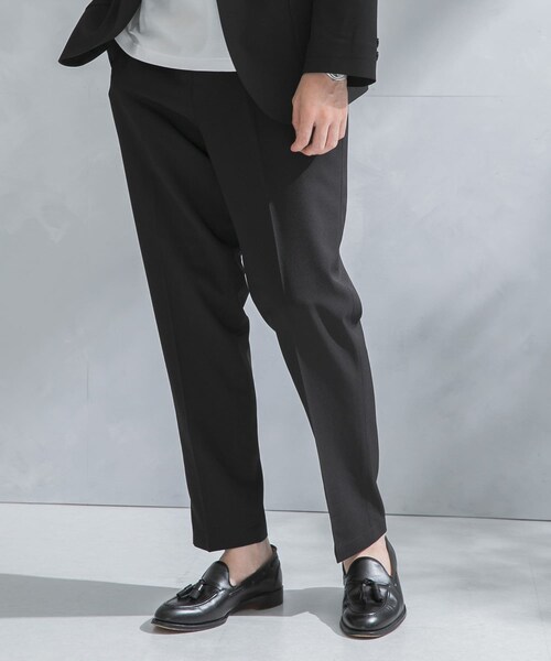 URBAN RESEARCH DOORS（アーバンリサーチドアーズ）の「『イージーケア』LIFE STYLE TAILOR　カルゼストレッチコンフォータブルパンツ（スラックス・メンズ・BLACK/BLUE GRAY/SAGE KHAKI・S/M/L/XL）」の10枚目の写真