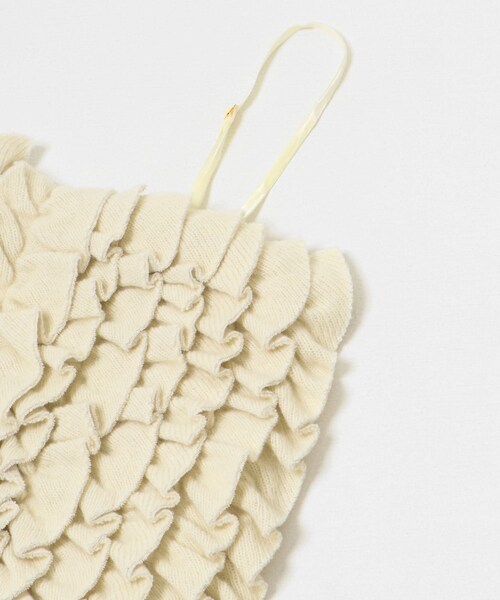 URBAN RESEARCH（アーバンリサーチ）の「KNIT SEW FRILL TOPS（キャミソール・レディース・GREY/WHITE・Free）」の5枚目の写真