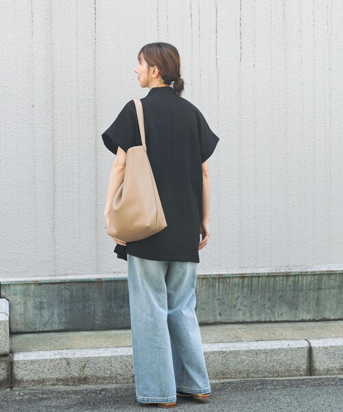 ITEMS URBANRESEARCH（アイテムズ アーバンリサーチ）の「リネンライクジレ（ベスト・レディース・BLK/BEG・FREE）」の9枚目の写真