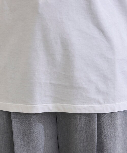 ROPE'（ロペ）の「【洗える】グレイス天竺 5分袖Tシャツ（Tシャツ/カットソー・レディース・ブラック/ホワイト/ブルー・F）」の19枚目の写真