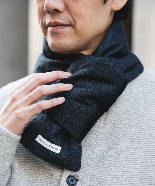 URBAN RESEARCH DOORS(アーバンリサーチドアーズ)の「ダウンマフラー(マフラー・メンズ・NAVY/CHARCOAL/BLACKWATCH/BROWNCHECK/GRAY CHECK・-)」の7枚目の写真