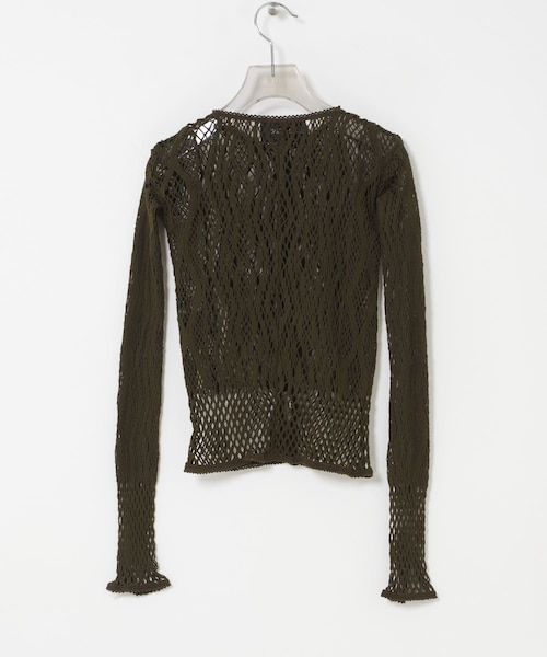 URBAN RESEARCH(アーバンリサーチ)の「EUCHRONIA STRETCH LACE CARDIGAN(カーディガン/ボレロ・レディース・IVORY/KHAKI・Free)」の9枚目の写真