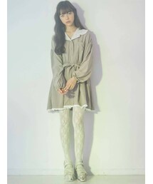 merry jenny | レースカラー2wayトレンチワンピース(ワンピース)