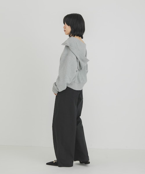 KBF（ケイビーエフ）の「セーラーライククロップドパーカー（パーカー・レディース・NAVY/OATMEAL/TOP GRAY・One）」の9枚目の写真
