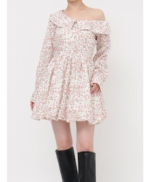 dazzlin | ワンショルバルーンミニワンピース(ワンピース)