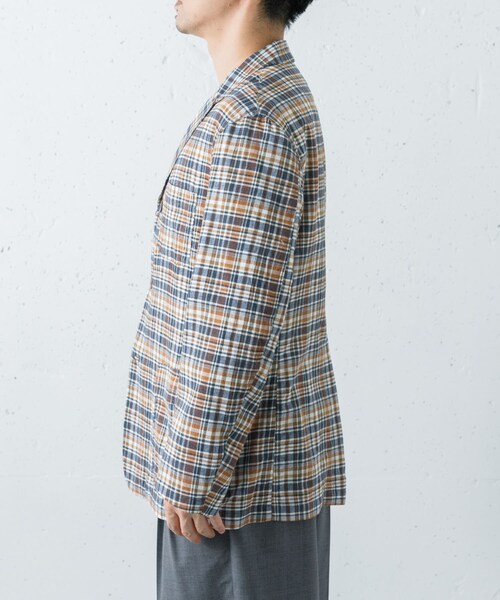 URBAN RESEARCH（アーバンリサーチ）の「BROOKS BROTHERS　MADRAS 3PPKT JACKET（テーラードジャケット・メンズ・BLACK/NAVY/BEIGE/NAVY・M/L/XL）」の6枚目の写真