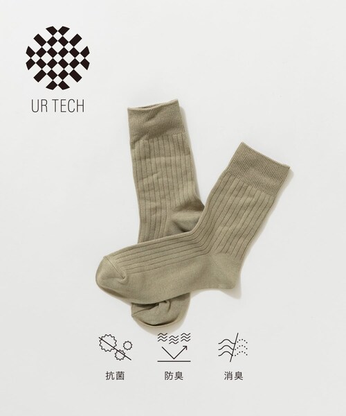 URBAN RESEARCH(アーバンリサーチ)の「『UR TECH』ライトリブソックス(その他アンダーウェア/インナー・レディース・NATURAL/L.KHAKI/PINK・22-24)」の2枚目の写真