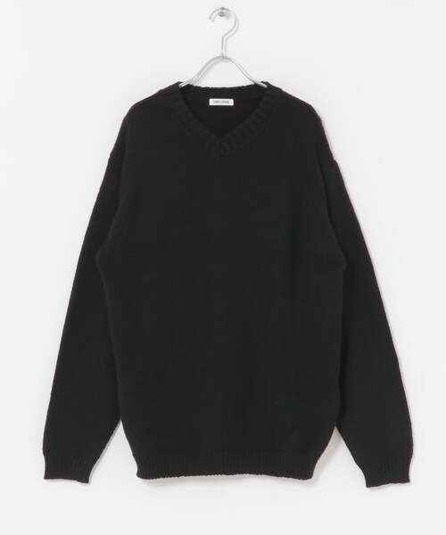 URBAN RESEARCH DOORS（アーバンリサーチドアーズ）の「FORK&SPOON　コットンウールVネックニット（ニット/セーター・メンズ・BLACK/LODEN・4/5）」の10枚目の写真