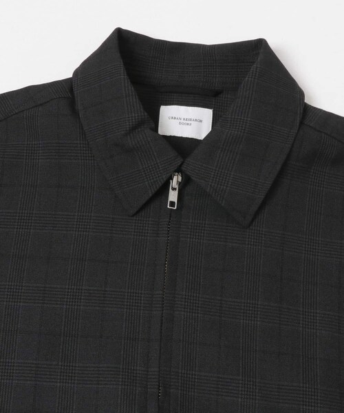 URBAN RESEARCH DOORS（アーバンリサーチドアーズ）の「『UR TECH』 完声ジップブルゾン（ブルゾン・メンズ・BLACK/TOP BROWN/GLENCHECK・M/L/XL）」の20枚目の写真