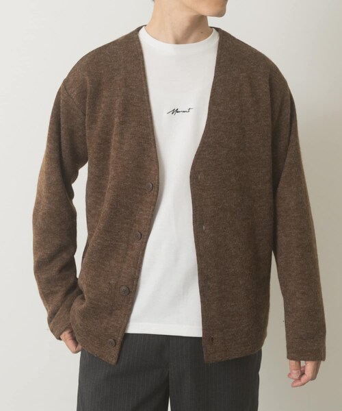 ITEMS URBANRESEARCH（アイテムズ アーバンリサーチ）の「キモウメランジカーディガン＋長袖刺繍Tセット（Tシャツ/カットソー・メンズ・BLU/BEG/BRN/BLK・M/L）」の22枚目の写真