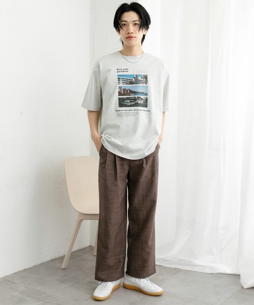 SENSE OF PLACE by URBAN RESEARCH（センスオブプレイスバイアーバンリサーチ）の「Cityscape photo Short-Sleeve T-shirts（Tシャツ/カットソー・メンズ・GRAY/CHARCOAL/L.BLUE・M/L）」の10枚目の写真