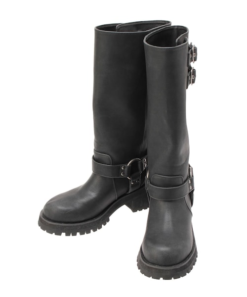 CALNAMUR（カルナムール）の「ハートバックルエンジニアブーツ（ブーツ・レディース・ブラック/ブラウン・S/M/L）」の5枚目の写真