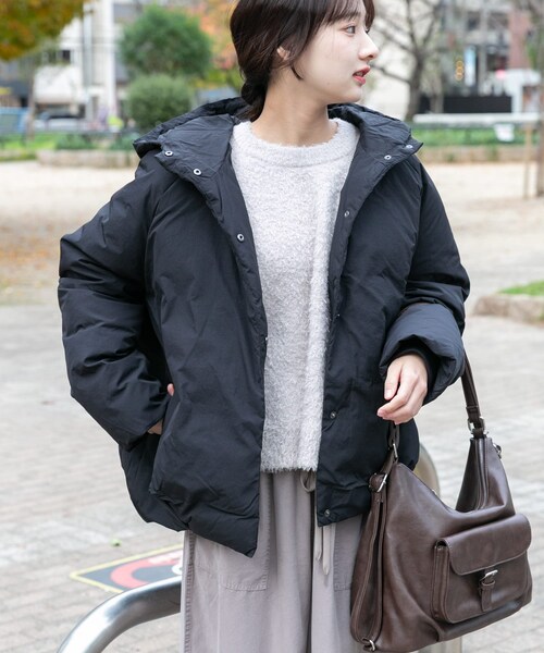 GREENDOWNコクーンフードジャケット